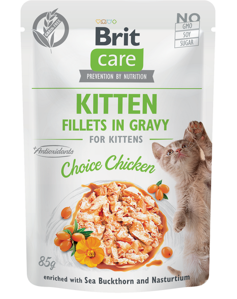 BCC Kittens. Fileta në salcë zgjedhje pule 85 g