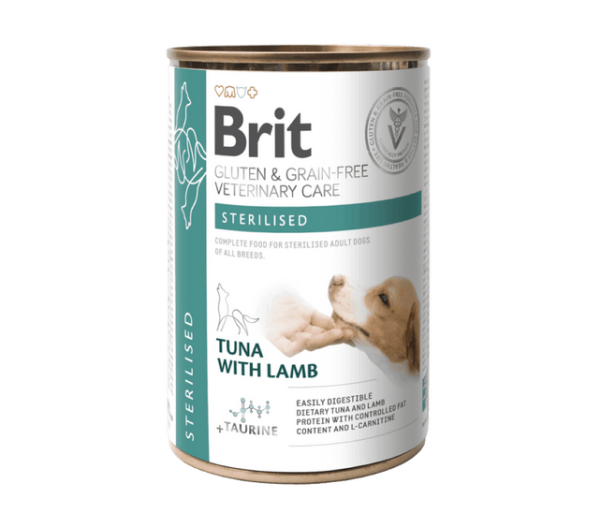 Brit Kujdesi Veterinar për Qentë pa Gluten dhe Grurë Sterilizuar 400 g