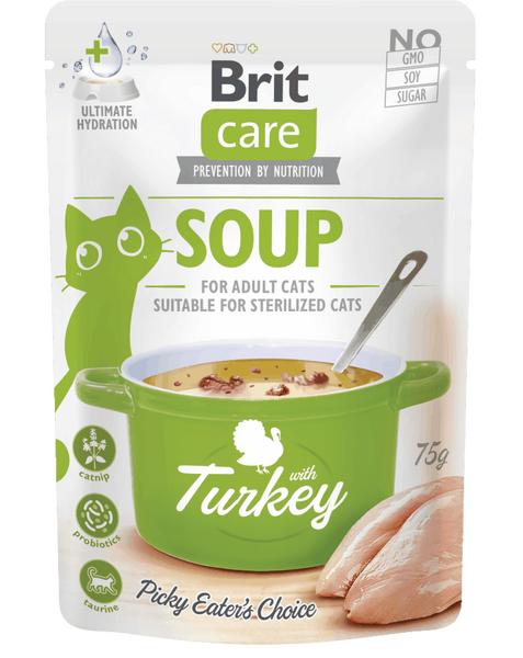 Brit Care Supë me Kalkun për Macet 75 g