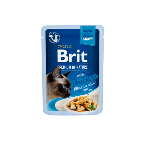 Brit Premium Cat Fileta Delikate në Salcë me Pulë 85 g