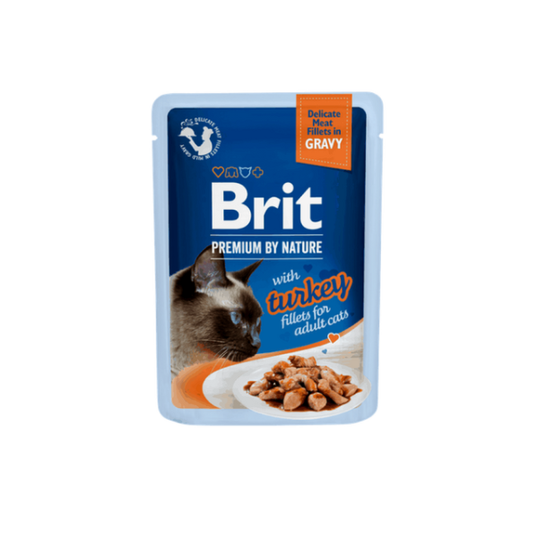 Brit Premium Cat Fileta Delikate në Salcë me Kallëzë 85 g