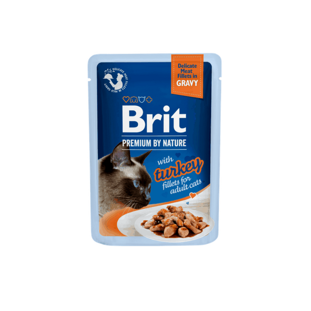 Brit Premium Cat Fileta Delikate në Salcë me Kallëzë 85 g