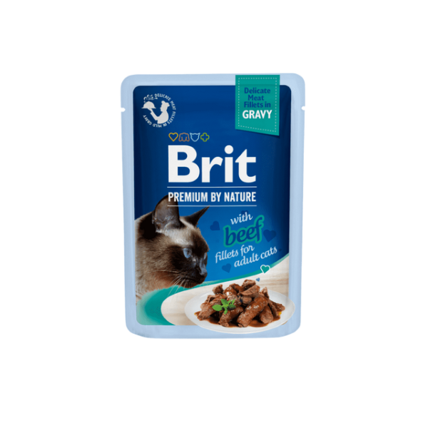 Brit Premium Cat Fileta Delikate në Salcë me Mish Qengji 85 g