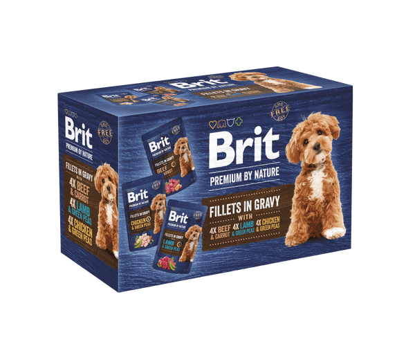 Brit Premium nga Natyra Filetat e Qenit në Salcë Multipack (12x85g) 1,02 kg