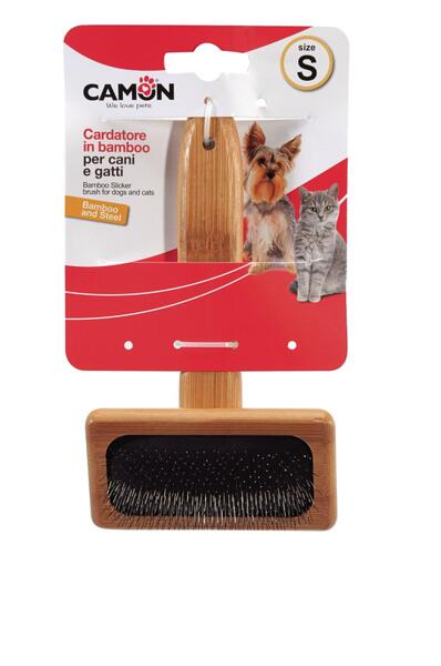 BAMBU SLICKER BRUSH 80X35MM, -S- 9X16cm