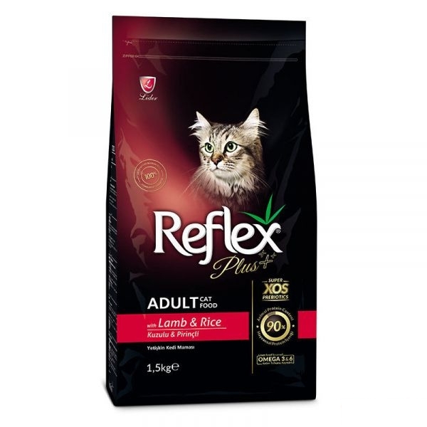 Reflex Plus Qengji dhe Oriz me Mish për Mace të Rritura 1,5kg