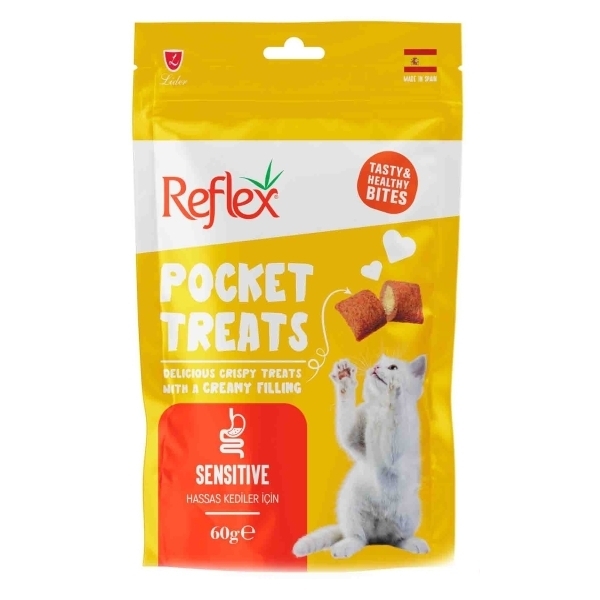 Reflex Pocket Treats Sensitive Kedi Shpërblim 60gr