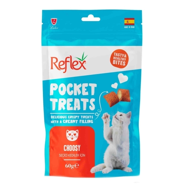 Reflex Pocket Treats për Macet Selektoze 60gr