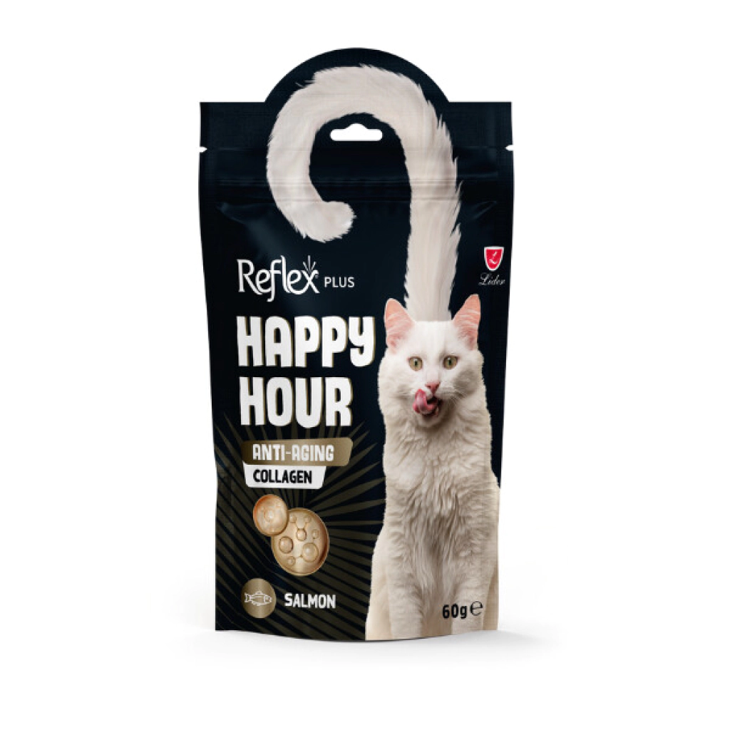 Reflex Plus Happy Hour Anti-Aging Kolagjen me Salmon për Macet 60gr