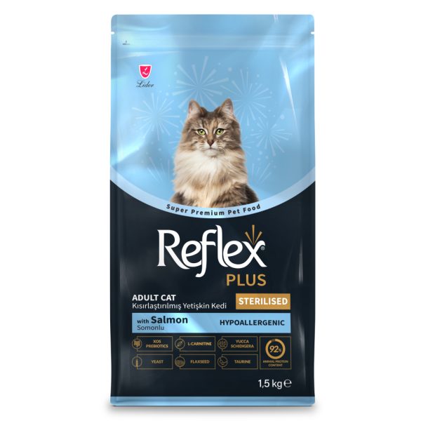 Reflex Plus Hipoalergjik Me Salmon Për Macja Të Sterilizuara 1.5kg