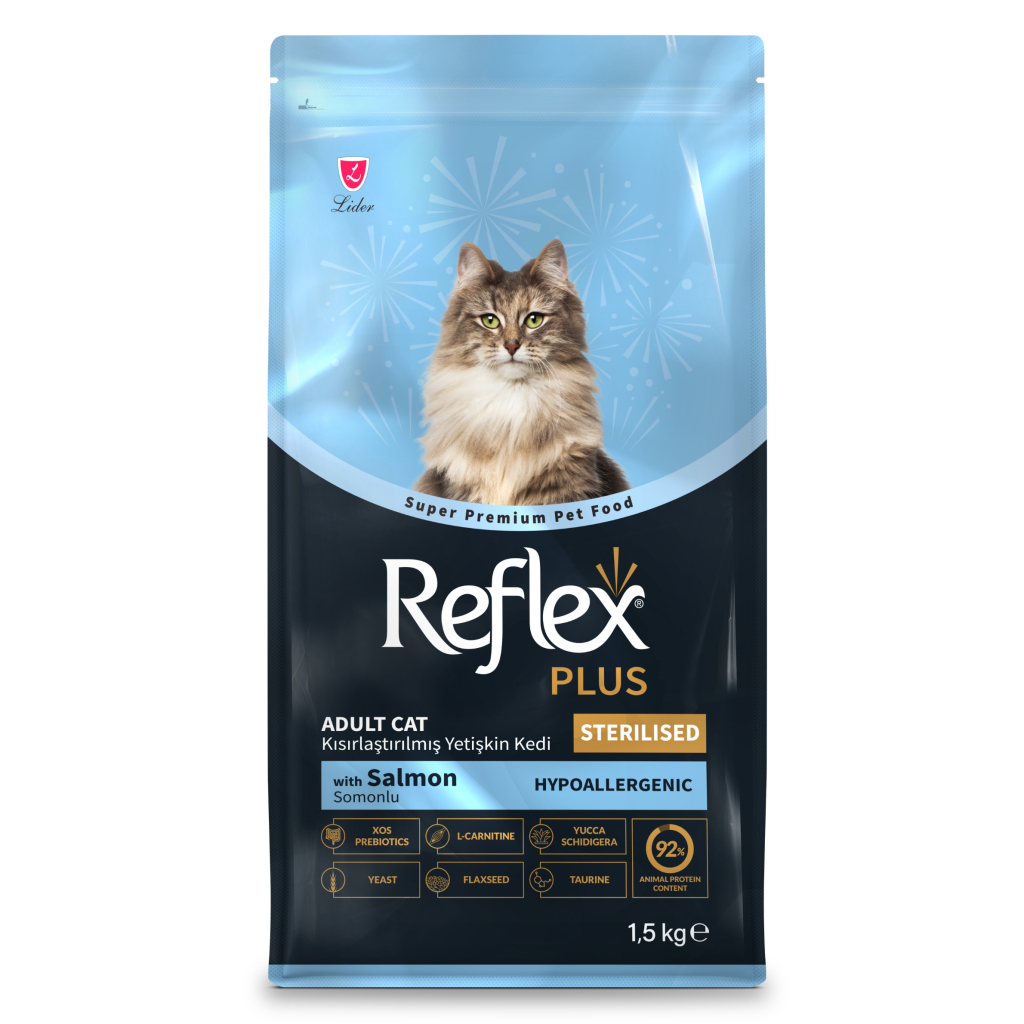 Reflex Plus Hipoalergjik Me Salmon Për Macja Të Sterilizuara 1.5kg
