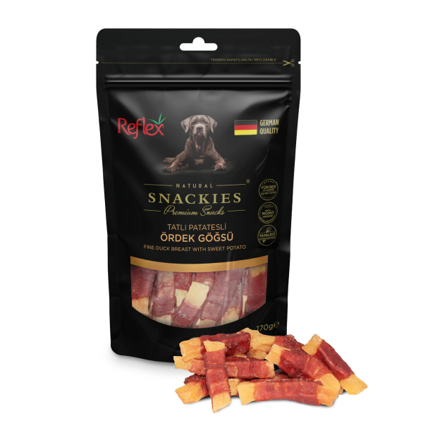 Reflex Snackies Natyrale me Patate dhe Gjoks Pata me Mish për Qentë 170gr
