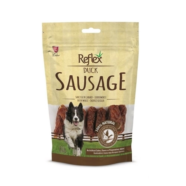 Reflex Sosis me Qëndrën e Dhiut për Qentë 80gr