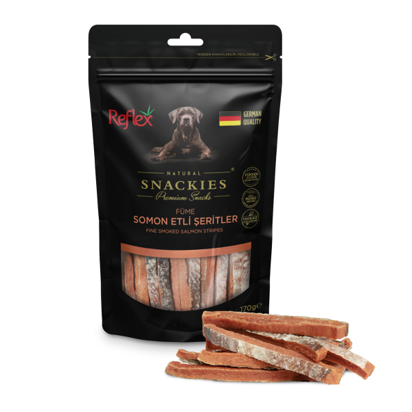 Reflex Snackies Natural Peshku i Skuqur me Salmon për Qentë 170gr