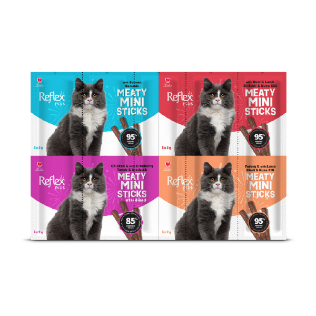 Reflex Plus Peshk Salmoni me Mish Qengji dhe Pulë Mini Shkopinj Ndarës Katesh 40gr (20’li)