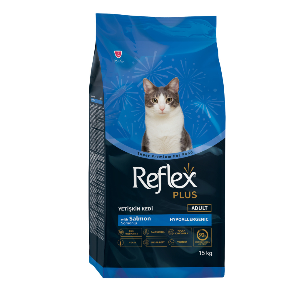 Reflex Plus Mëngjesi me Salmon për Macet e Rritura 15kg