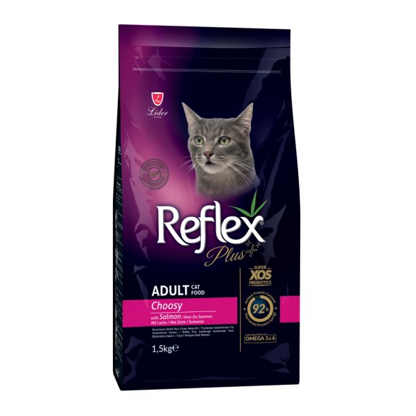 Reflex Plus Choosy Ushqim për Macet e Rritura me Salmon 1,5kg