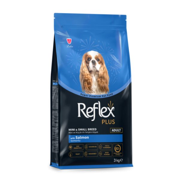 Reflex Plus Mini dhe Qen të Vegjël me Salmon për Qentë e Rritur 3kg