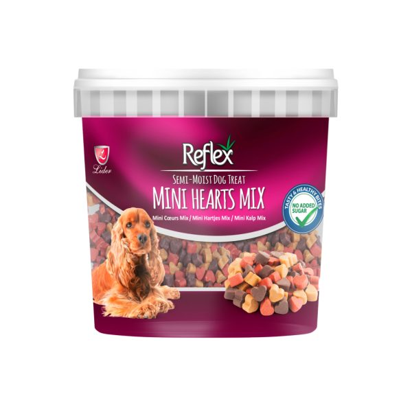 Reflex Mini me Formë Zemre të Ngjyrave të Ndryshme të Pjesëve të Buta për Qentë 500gr