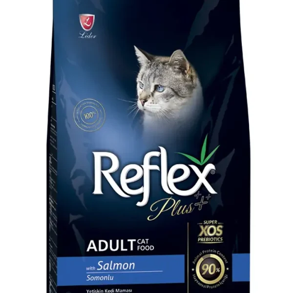 Reflex Plus Meow me Mishi me Salmon për Macen e Rritur 15 kg