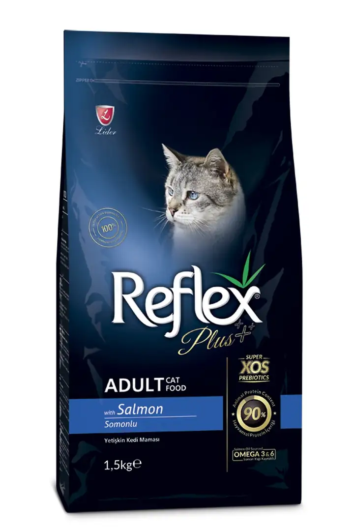 Reflex Plus Meow me Mishi me Salmon për Macen e Rritur 15 kg