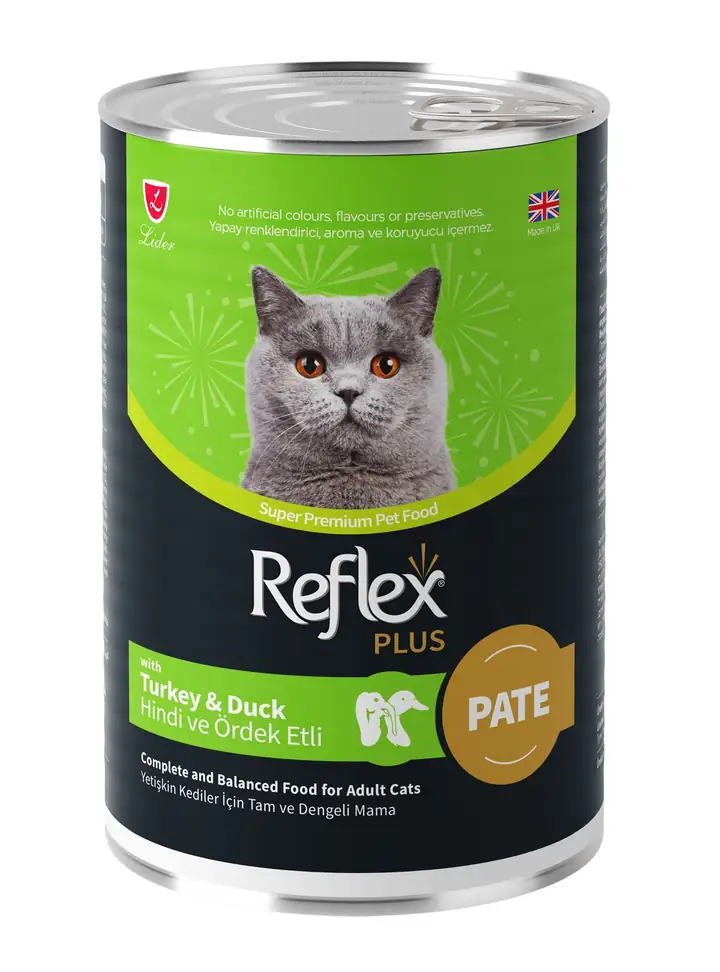 Reflex Plus Pate me Mishë Pite dhe Dhi për Macet e Rritura 395 G