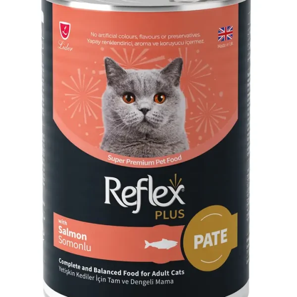 Reflex Plus Pate me Salmon për Macet e Rritura 395 G