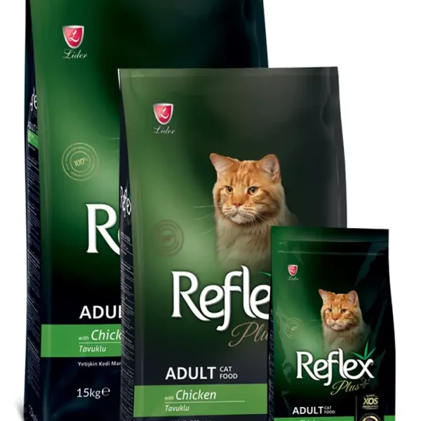 Reflex Plus Ushqim për Macet e Rritura me Pulë 15 kg