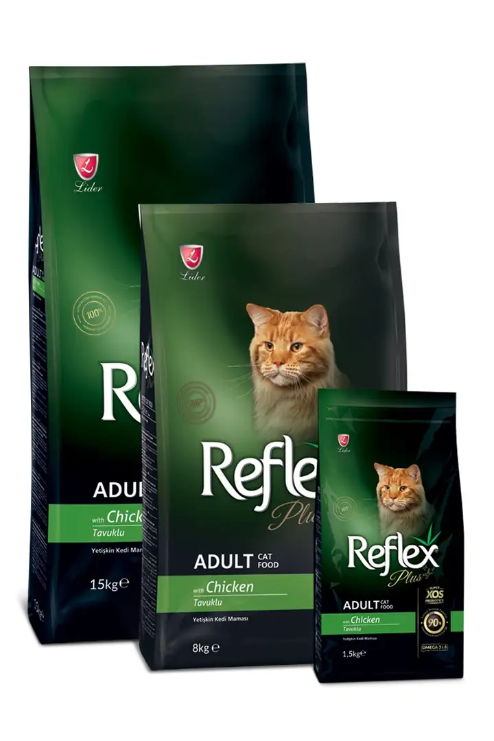 Reflex Plus Ushqim për Macet e Rritura me Pulë 15 kg