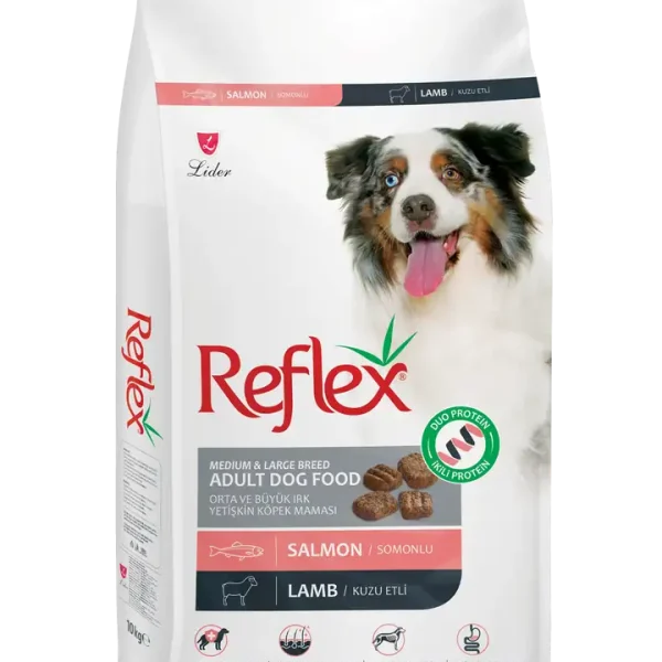 Reflex Ushqim për Qentë e Rritur me Salmon dhe Mish Qengji 10 kg