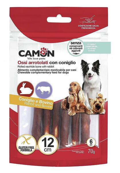 Rripa me lëkurë lope dhe lepur (6p)12cm-70gr