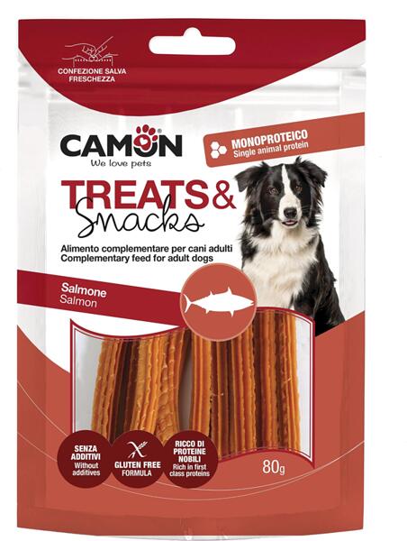 Shiritat e salmonit të mbështjellë -80g