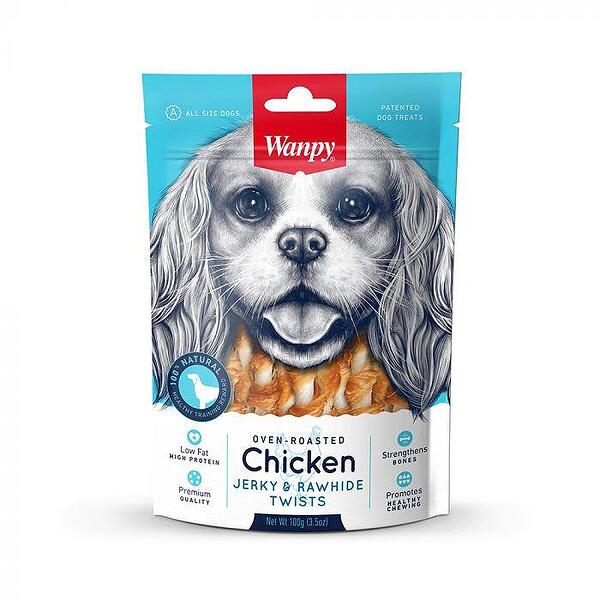 Wanpy Mish Peshku dhe Twists Rawhide 100g