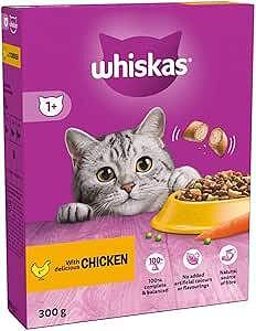 WHISKAS TË RRIJTUR KOKËR PULE 300g