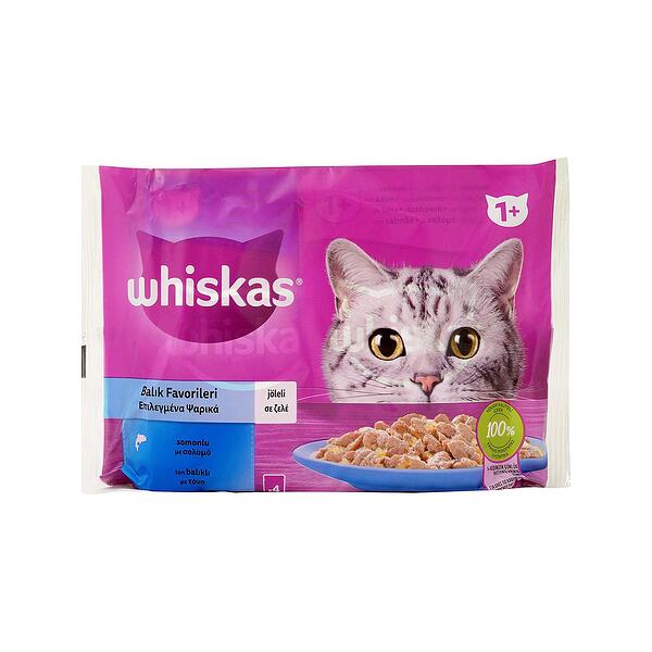 WHISKAS OPCIONI THEKSI PESHKU 4x85g