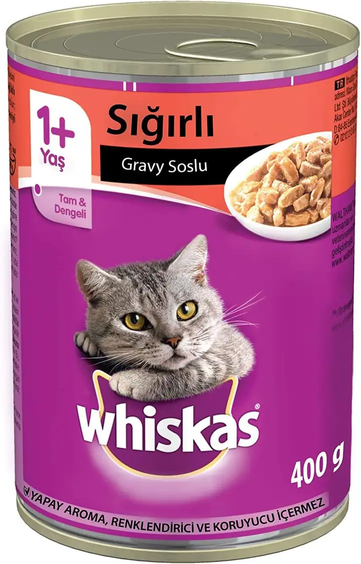 Whiskas Konservë për Maca me Mish Qengji 400 Gr