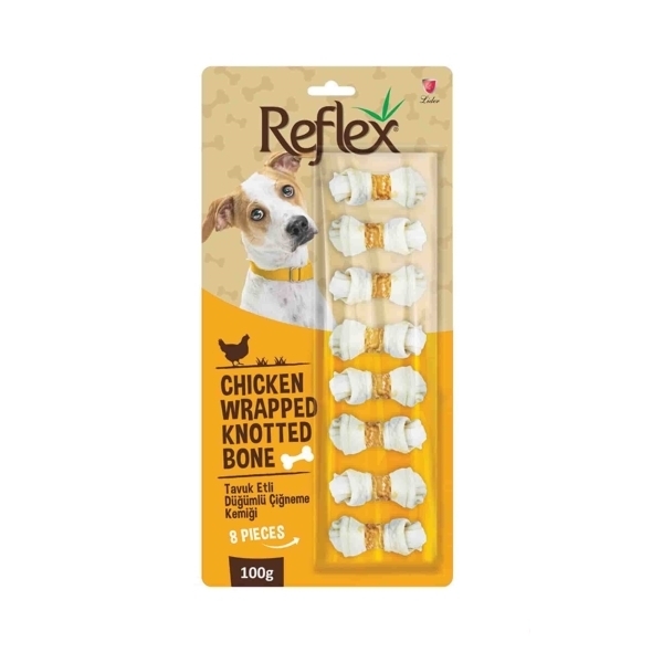 Reflex Kockë Kërcimi me Mish Pule e Mbështjellë 100gr (8'li)