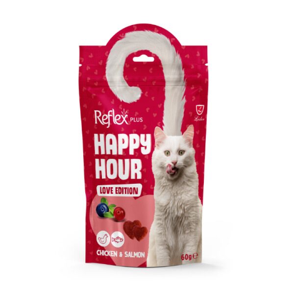 Reflex Plus Happy Hour Love Edition Me Pulë dhe Salmon për Macet 60gr