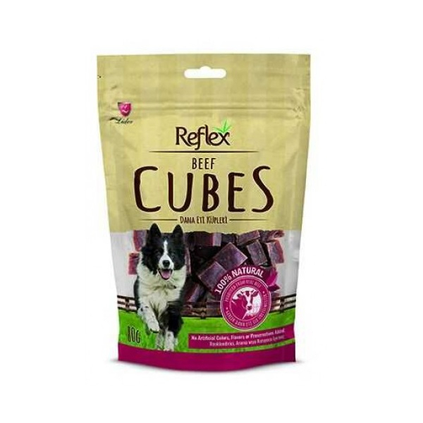 Reflex Mishi Biftek i Prerë në Kocka për Qentë 80gr