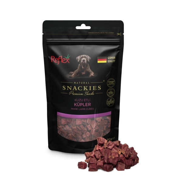 Reflex Snackies Natyral me Mish Qengji pa Grurë për Qentë 80gr