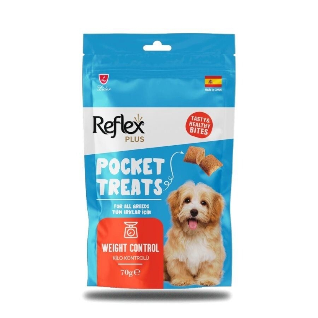 Reflex Pocket Treats Mbështetje për Kontrollin e Peshës për Qentë 70gr