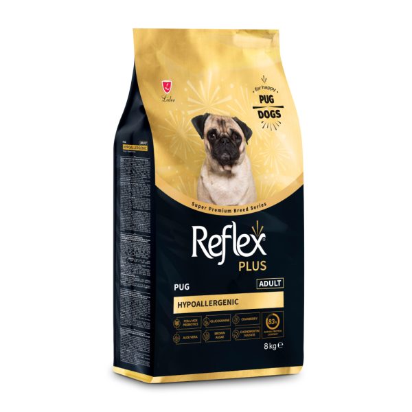 Reflex Plus Hipoalerjenik Pug Ushqim për Qentë e Rritur 8kg