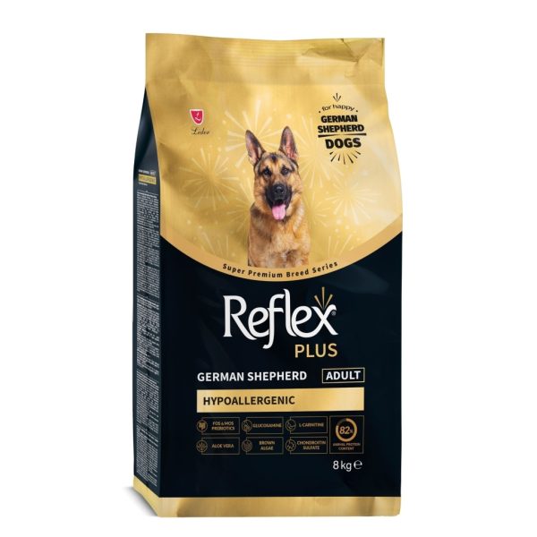Reflex Plus Hipoalergjik Ushqim për Qentë e Rritur Gjerman Shepherd 8kg