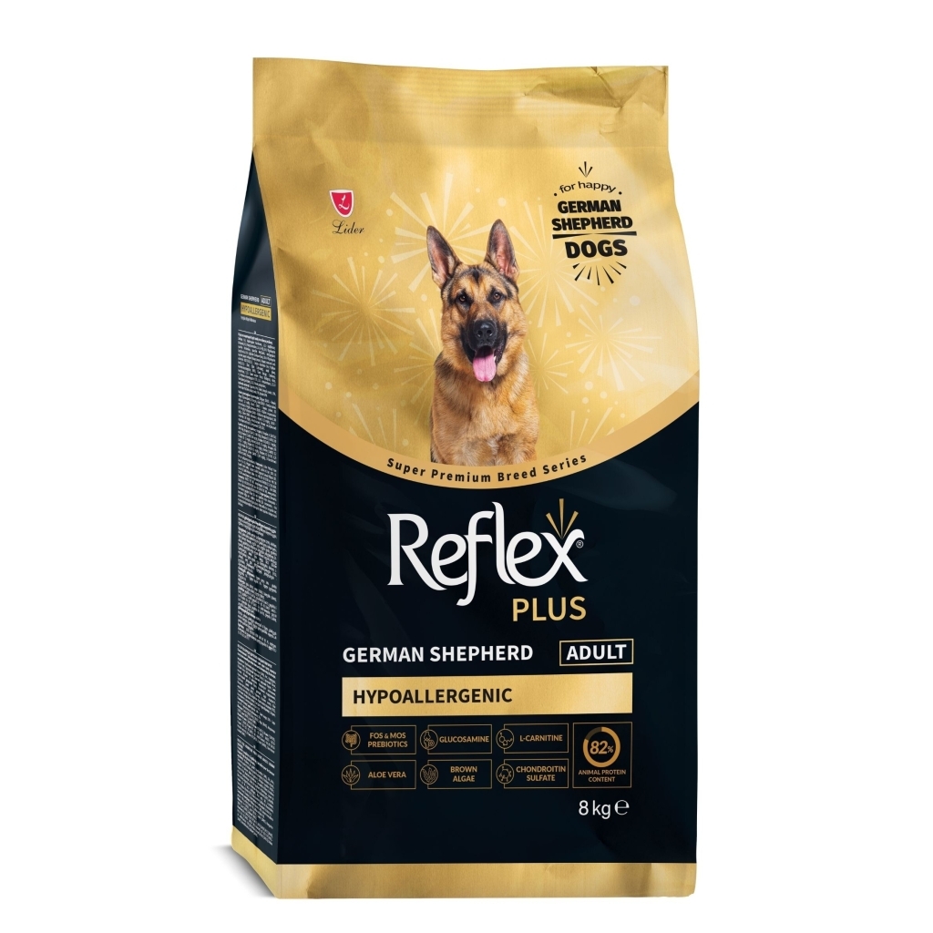 Reflex Plus Hipoalergjik Ushqim për Qentë e Rritur Gjerman Shepherd 8kg