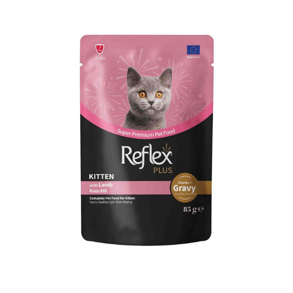 Reflex Plus Konservë për Kafshë të Vogla me Mish Qengji në Sos 85gr