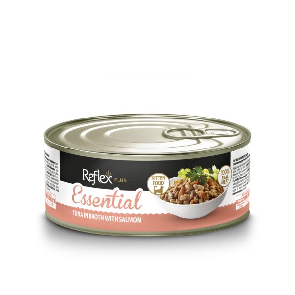 Reflex Plus Essential me Mish në Lëng Ton Peshku dhe Salmon për Kafshë të Vogla 70gr