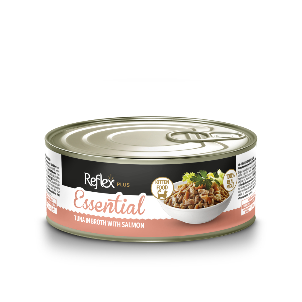 Reflex Plus Essential me Mish në Lëng Ton Peshku dhe Salmon për Kafshë të Vogla 70gr