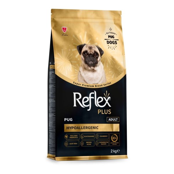Reflex Plus Hipoalergjik Pug Ushqim për Qentë e Rritur 2kg