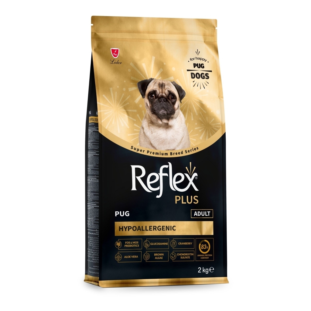 Reflex Plus Hipoalergjik Pug Ushqim për Qentë e Rritur 2kg