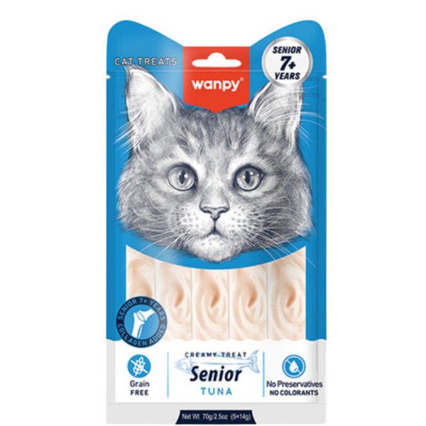 Wanpy Krema Shpërblimi me Peshk Ton +7 Vjeç Mace 14gr (5')